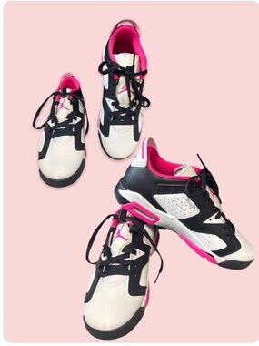 AIR JORDAN 6 RETRO LOW (GS) "FIERCE PINK" US 7y (7y/7m/8.5w)